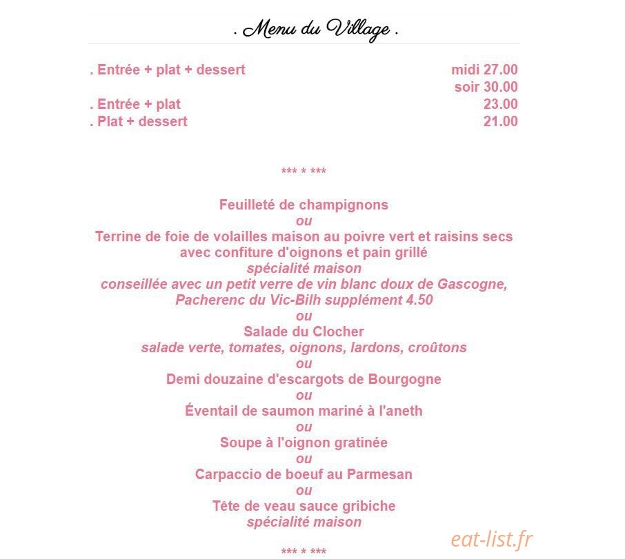 La Roquebrunoise — carte page 1