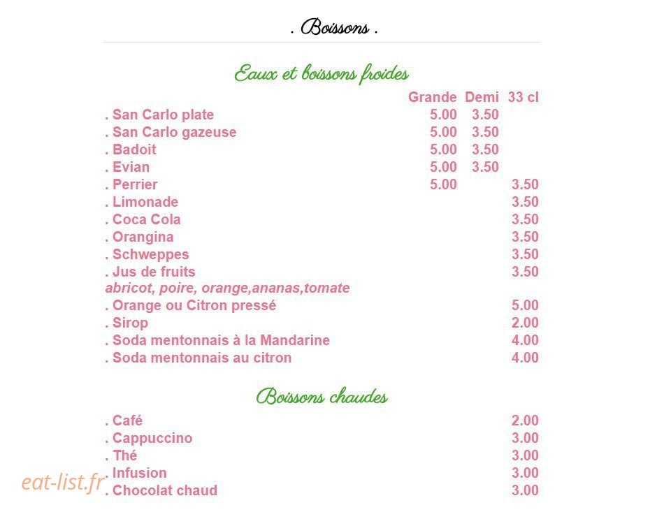 La Roquebrunoise — carte page 6