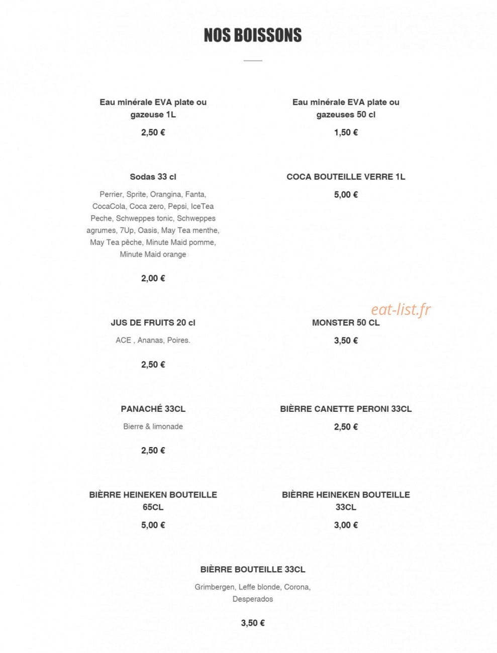 Le Delizie — carte page 8