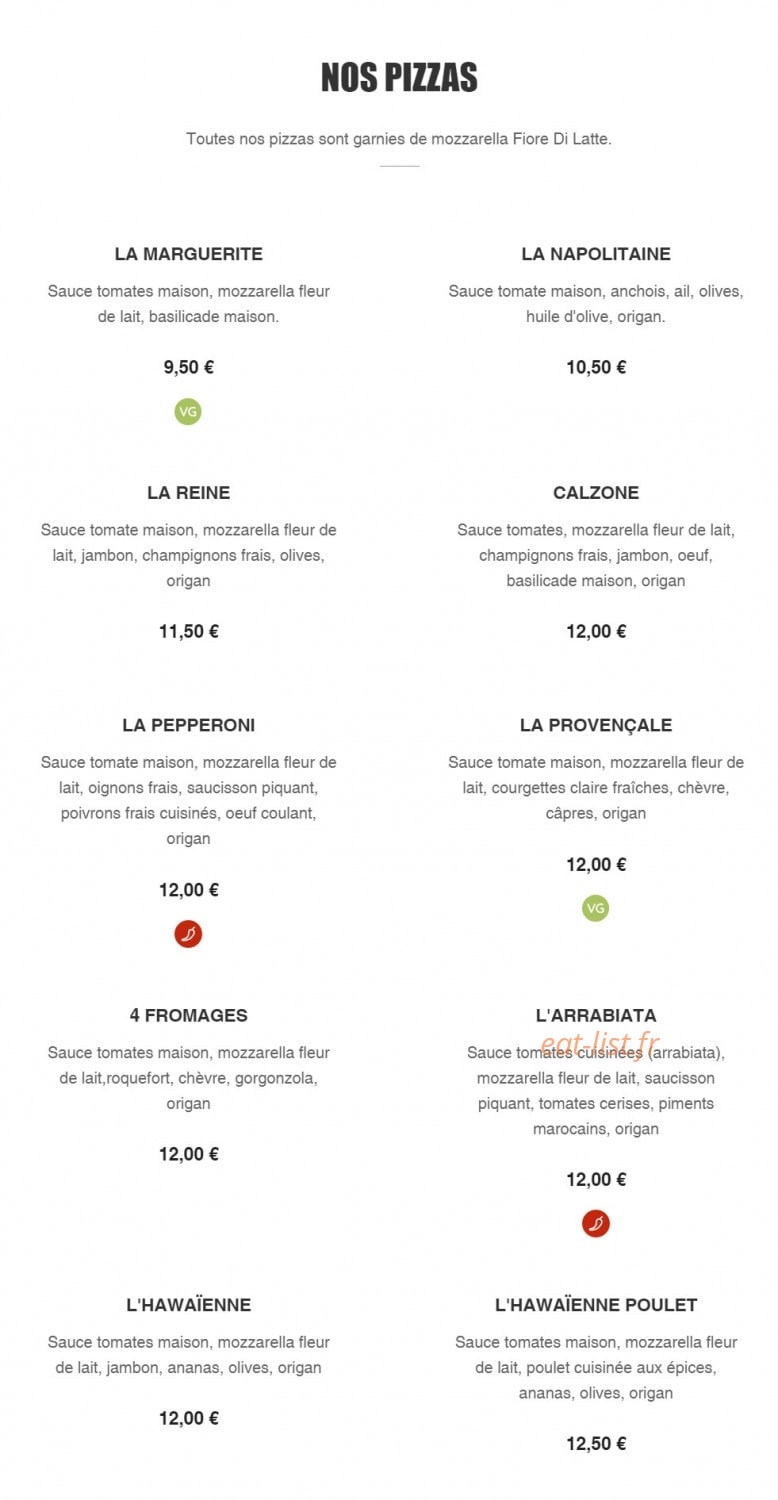 Le Delizie — carte page 1