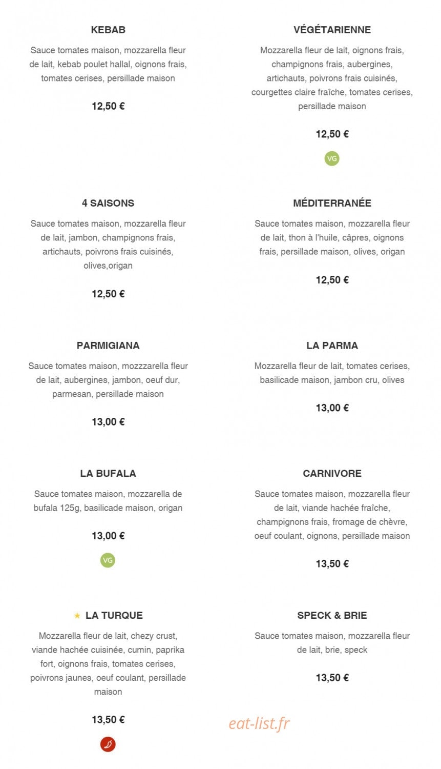 Le Delizie — carte page 2