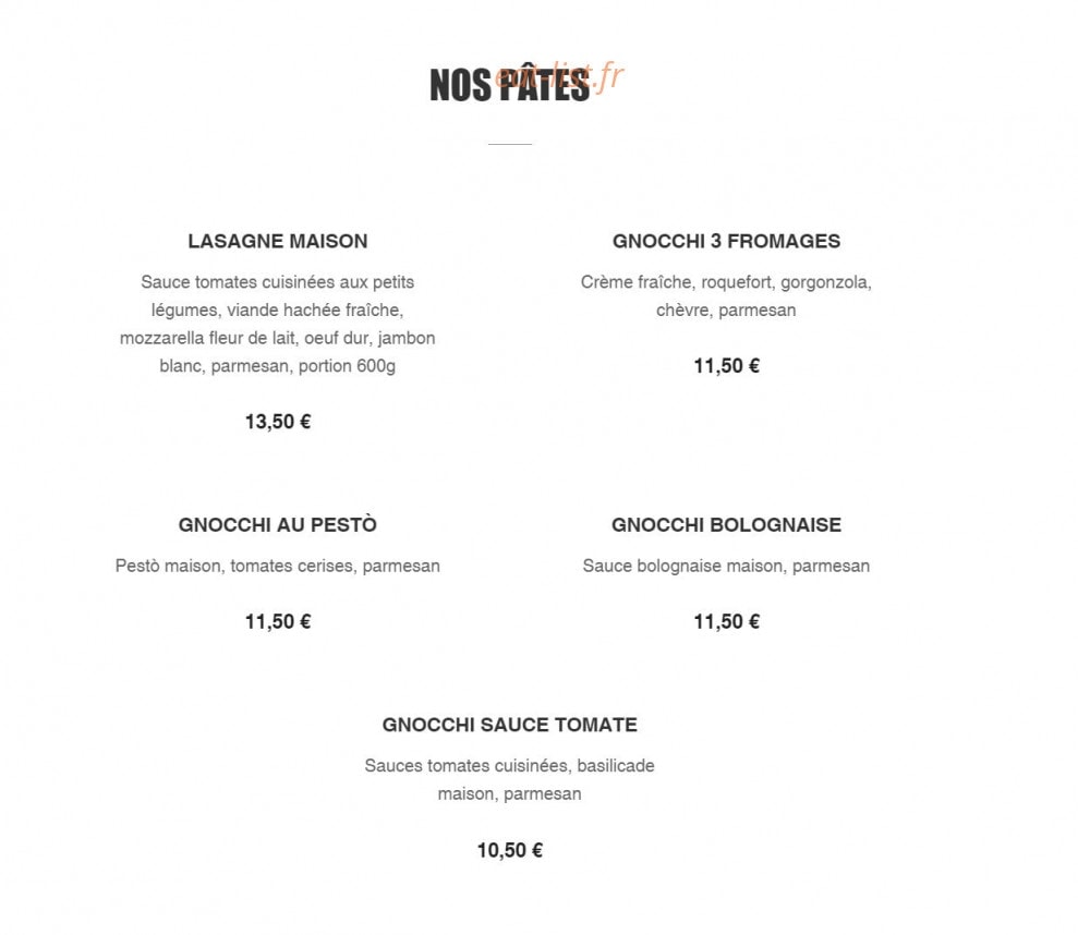 Le Delizie — carte page 5