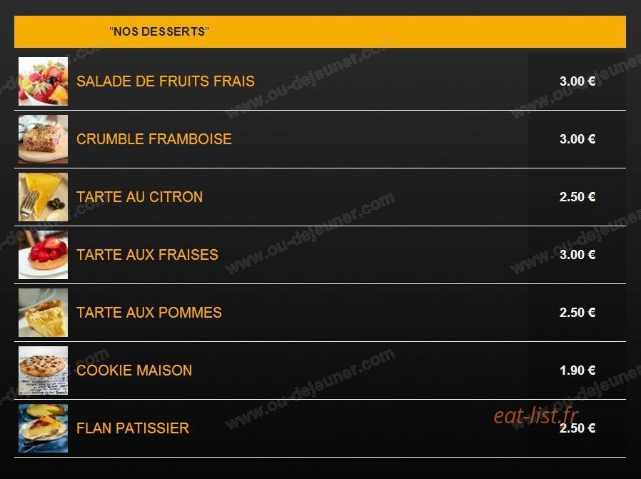 Le Fournil de Lulu — carte page 3