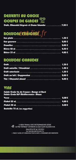 Le Kiosk — carte page 3