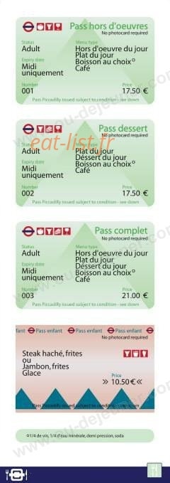 Le Piccadilly — carte page 7