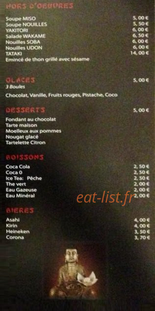 Sushik — carte page 6