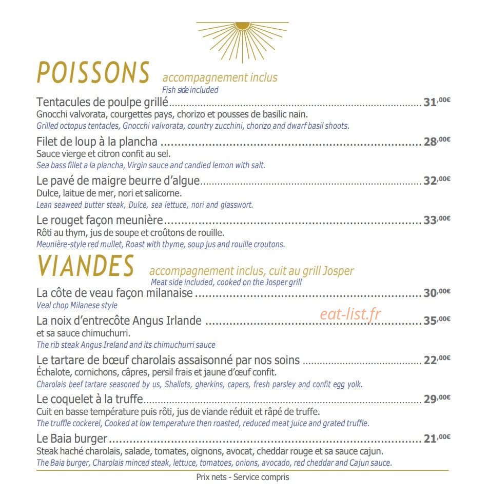 Baia plage — carte page 4