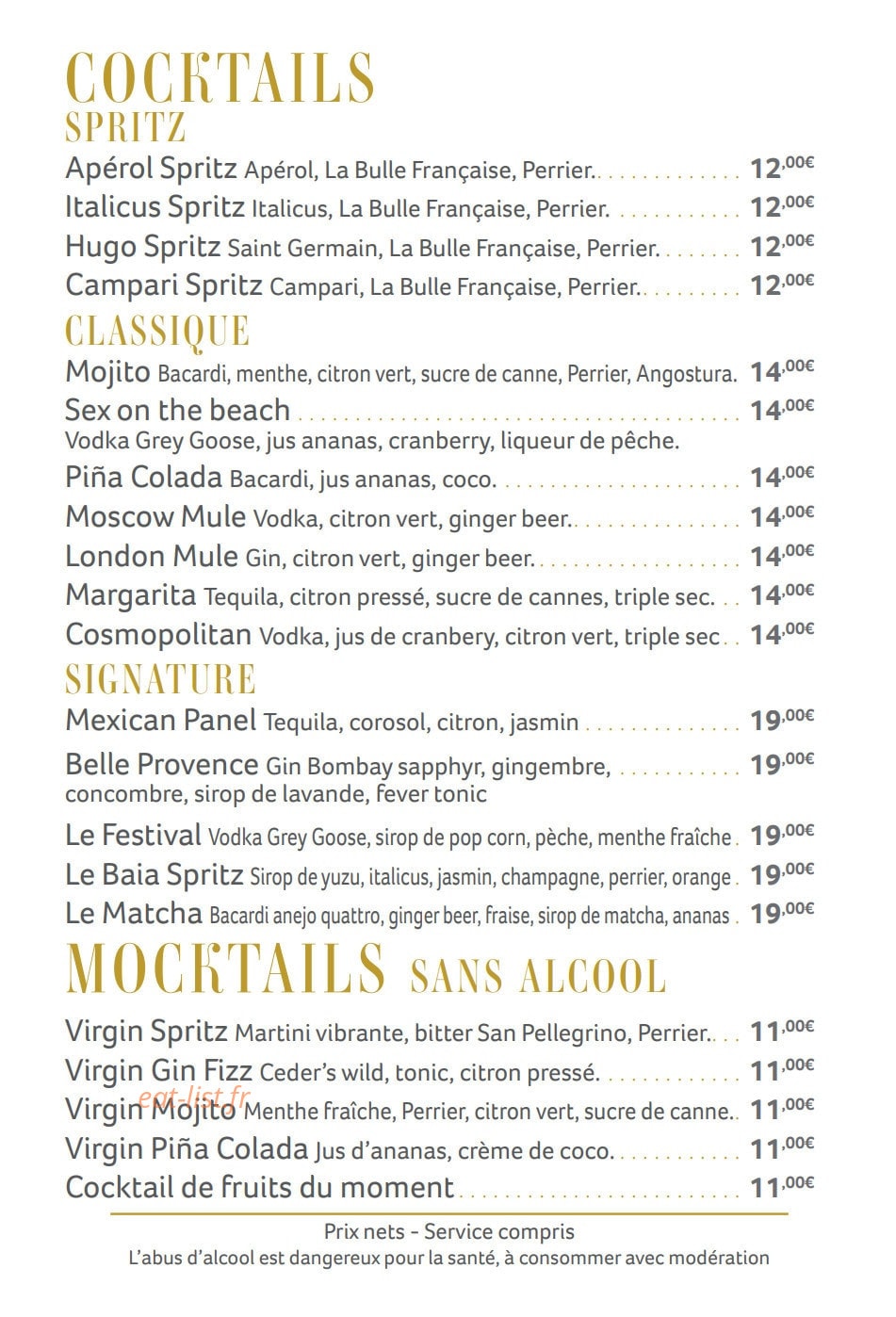 Baia plage — carte page 8