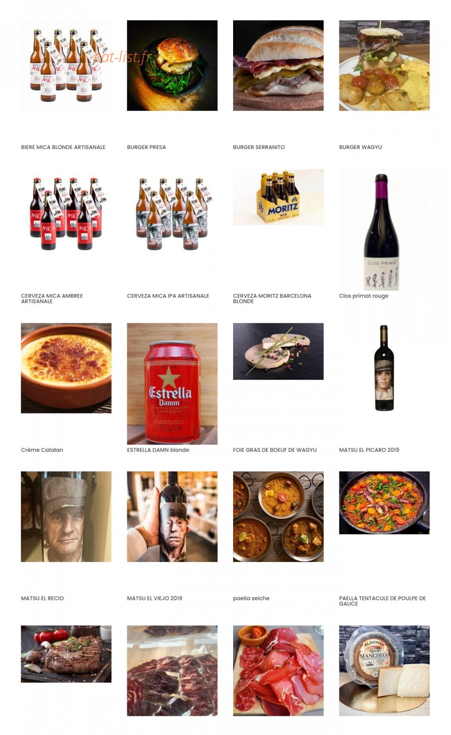 Catalan Café — carte page 1