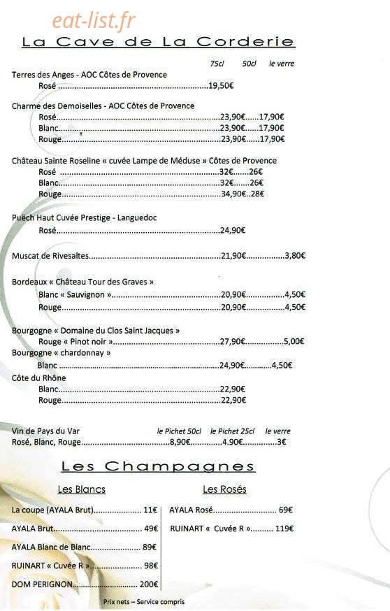La Corderie — carte page 5