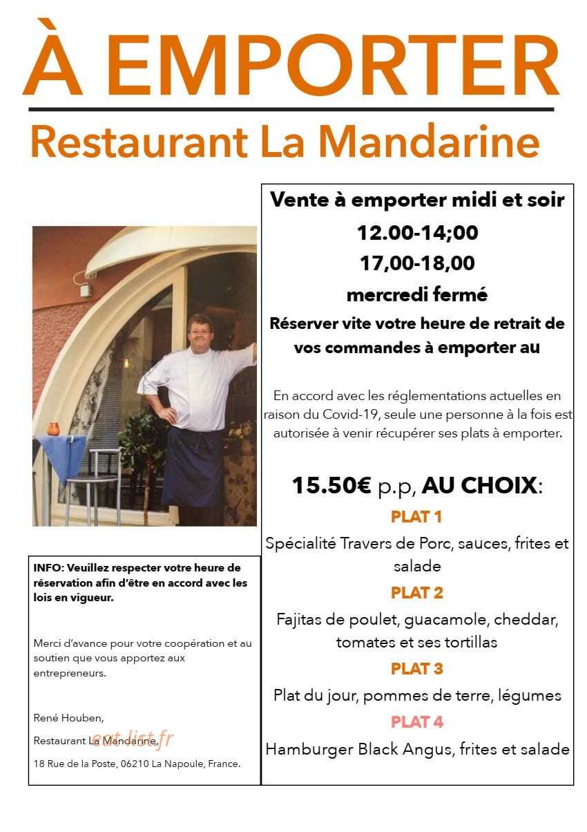 La Mandarine — carte page 3
