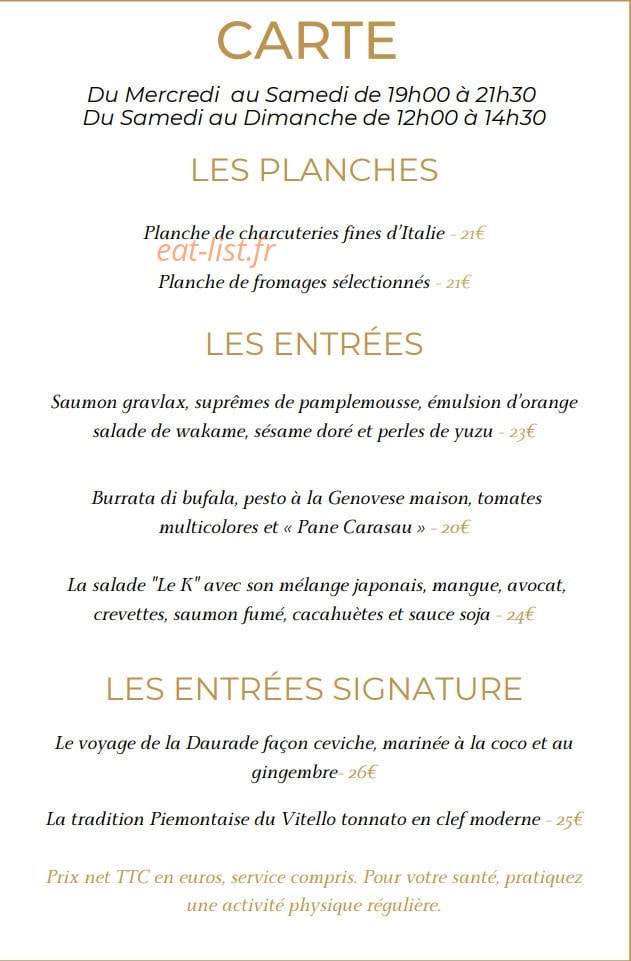 Le K — carte page 1