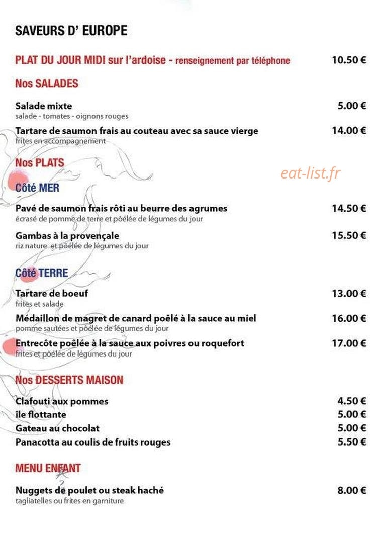 Le Mizuna — carte page 2