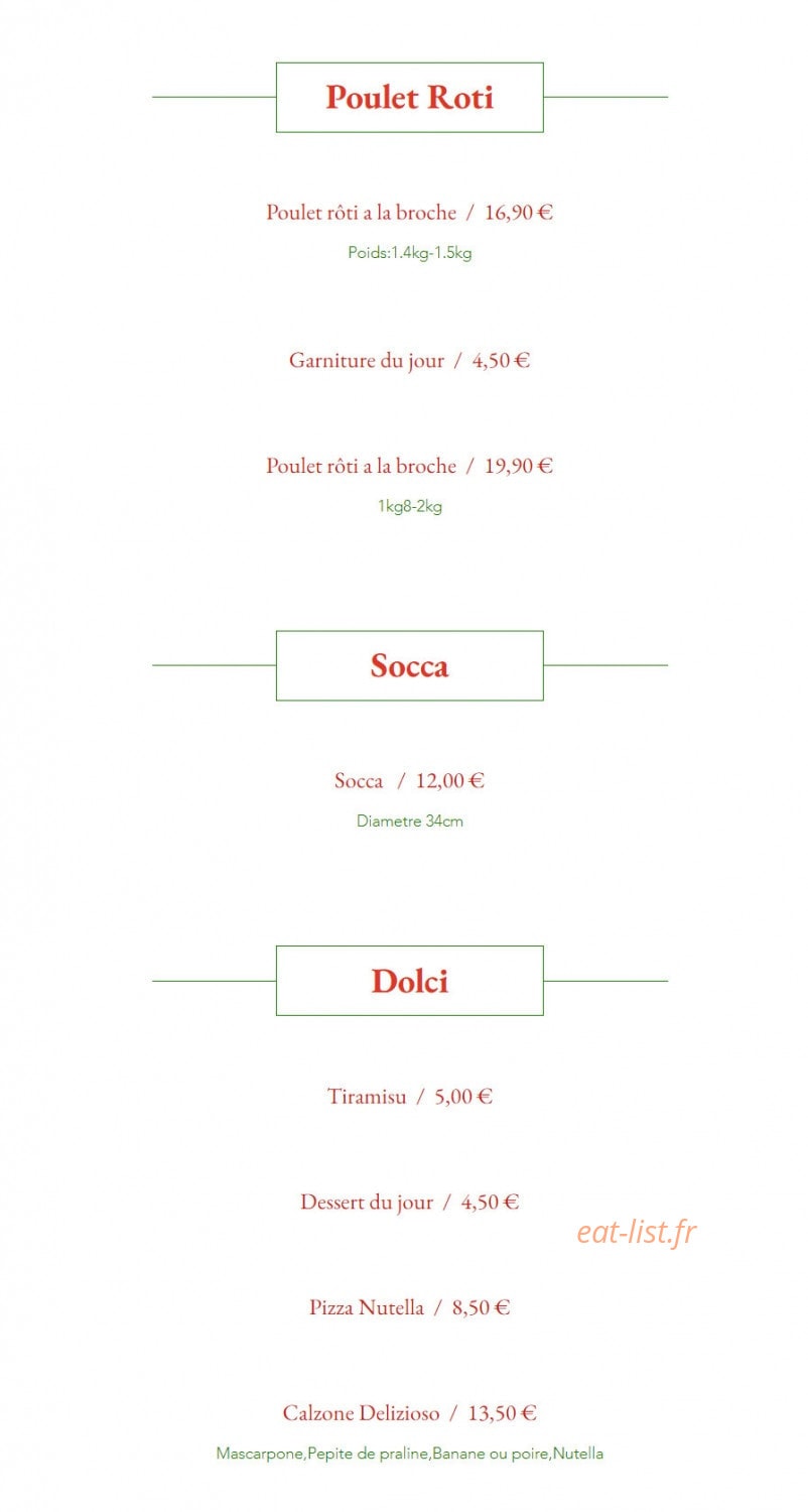 Lombardi's Pizza — carte page 5