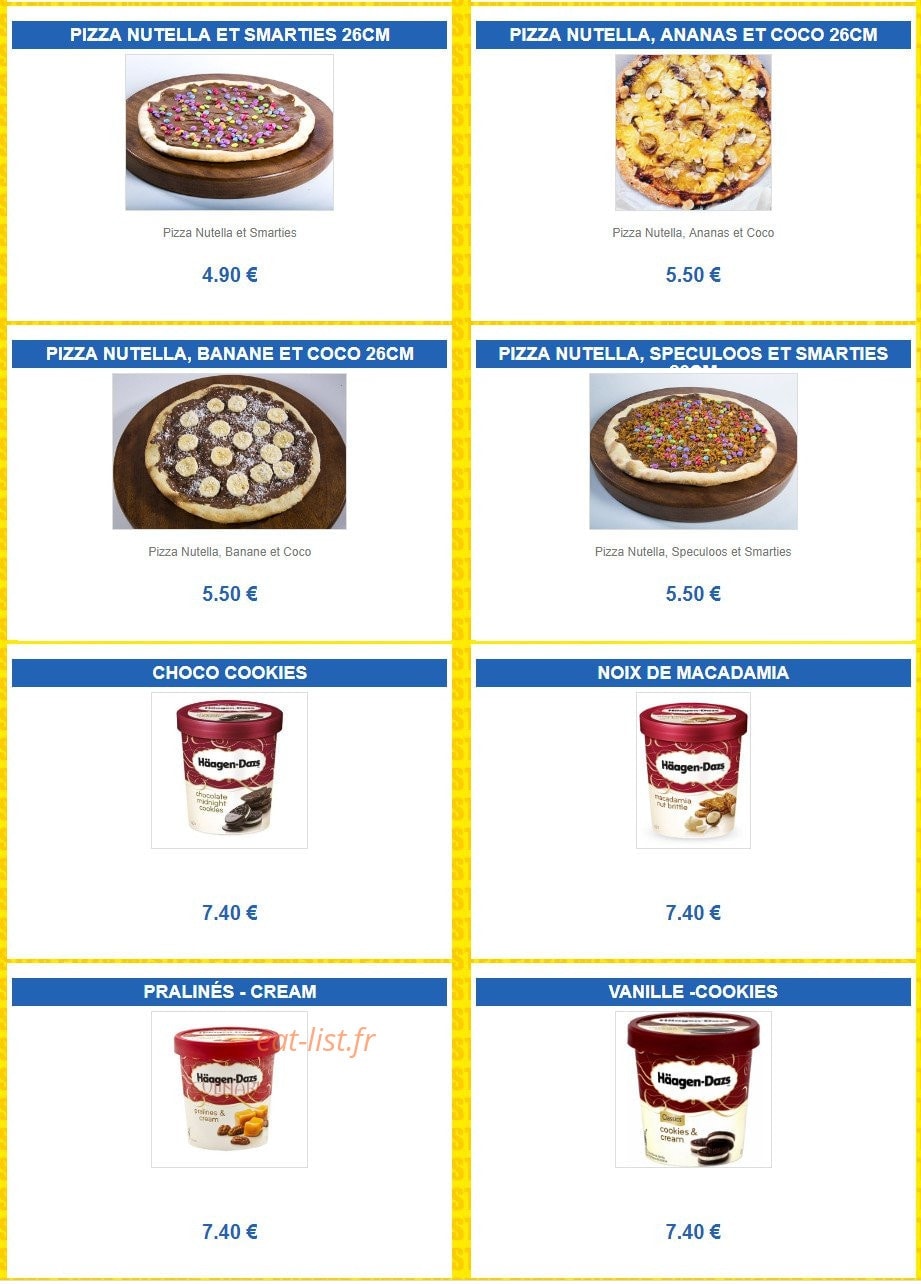 Mister Pizza — carte page 11