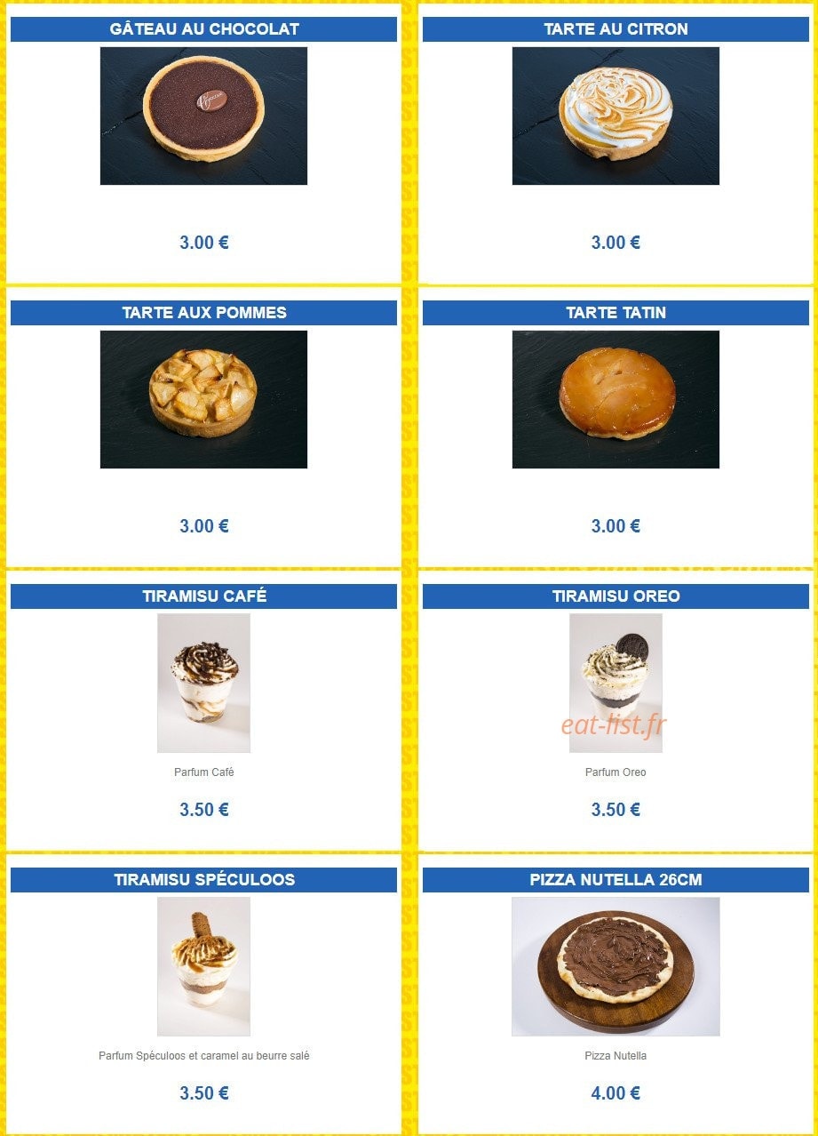 Mister Pizza — carte page 10