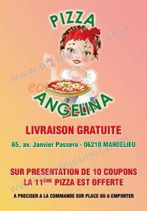 Pizza Angélina — carte page 2