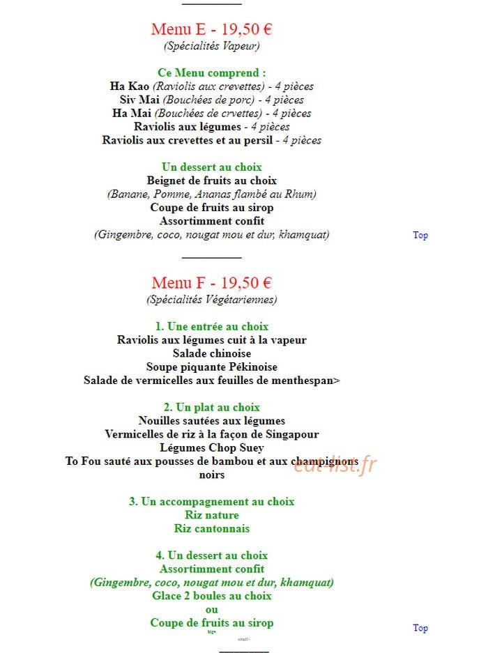 That Thaï — carte page 3