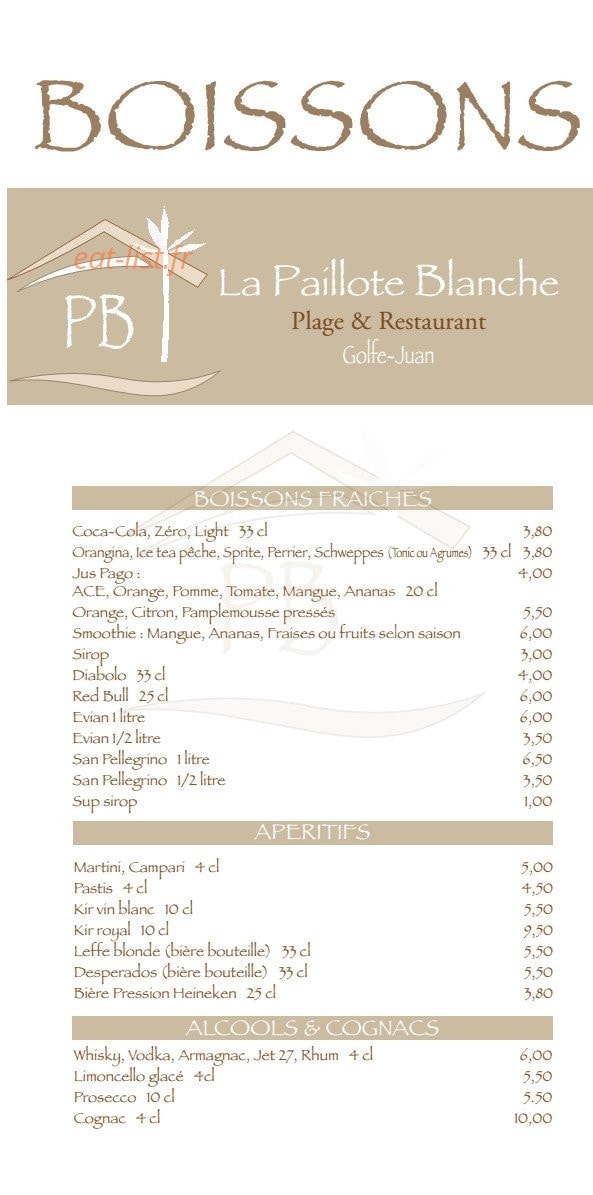 La paillote blanche — carte page 5