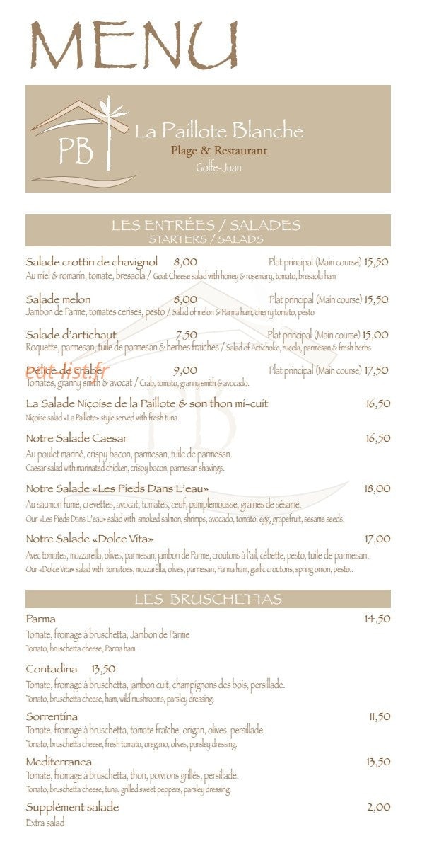 La paillote blanche — carte page 2