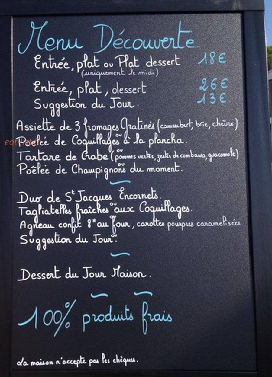 La Plancha du Port — carte page 1