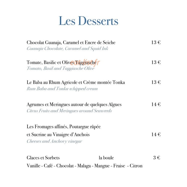 Le Bistrot du Port — carte page 3