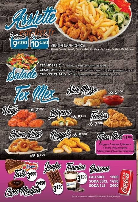 Allo Tacos — carte page 4