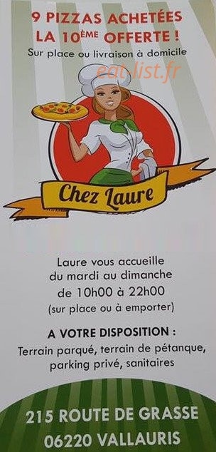 Chez Laure — carte page 1
