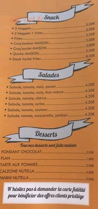 Chez Laure — carte page 5