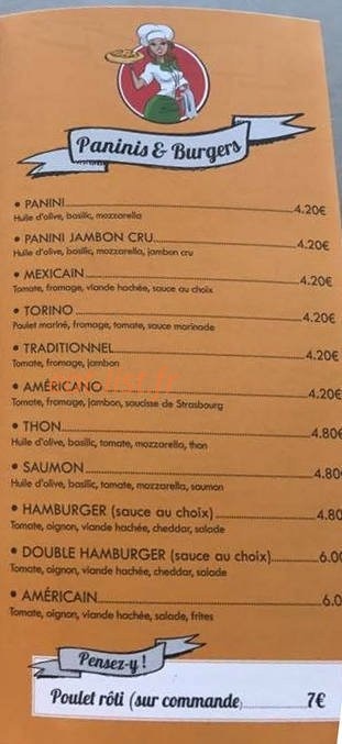Chez Laure — carte page 4