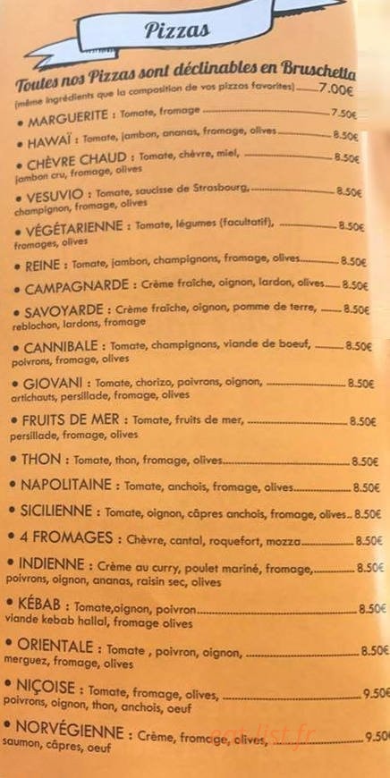 Chez Laure — carte page 2