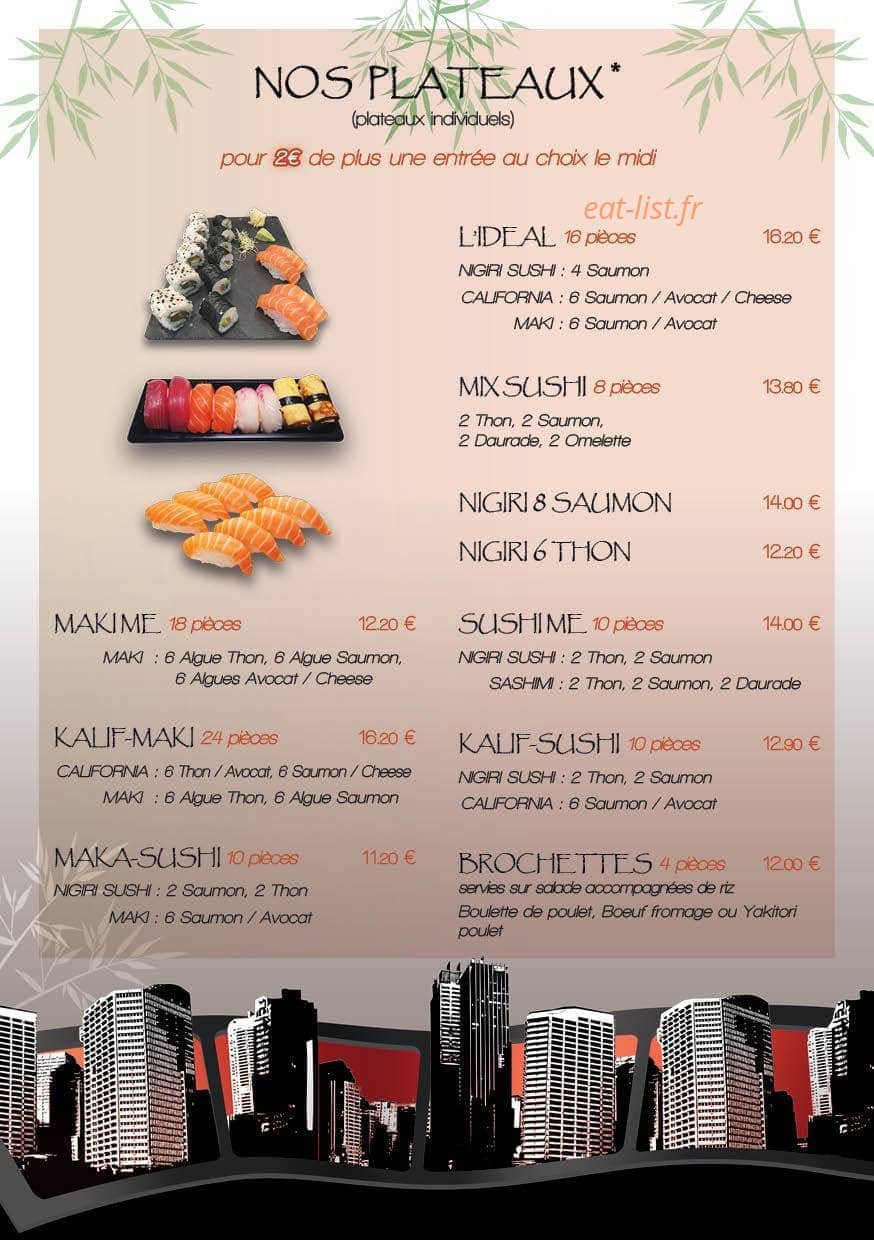 Cosmo Sushi — carte page 10
