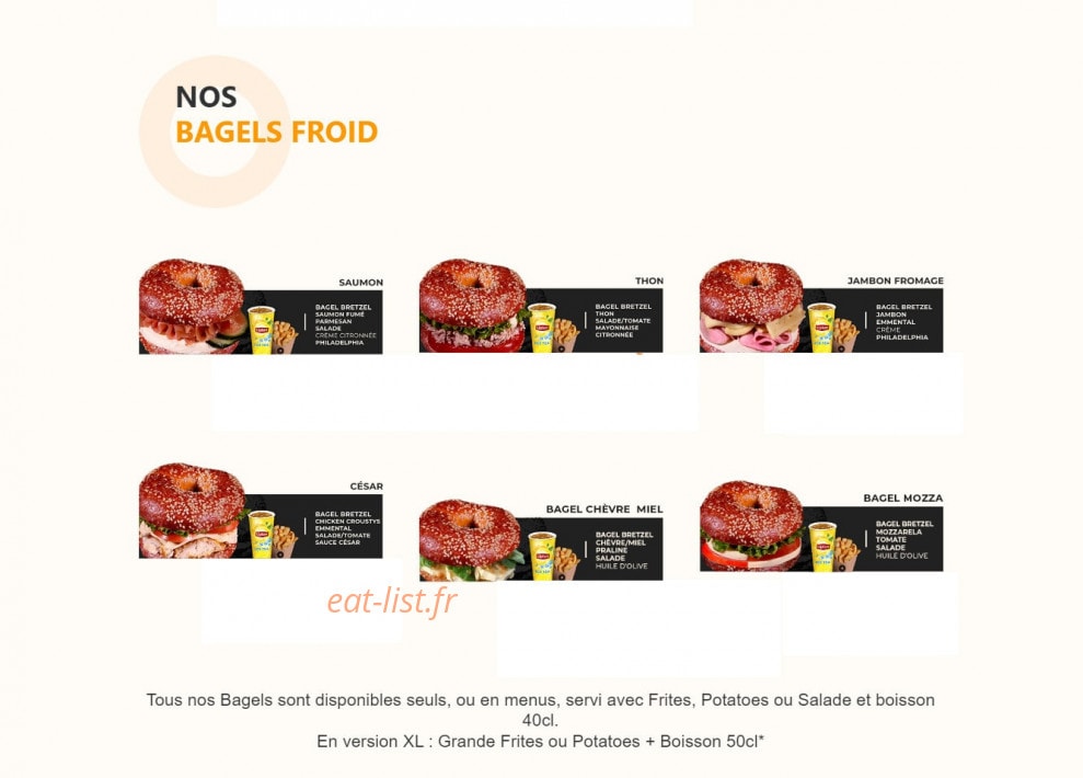 Donuts & Bagels — carte page 3