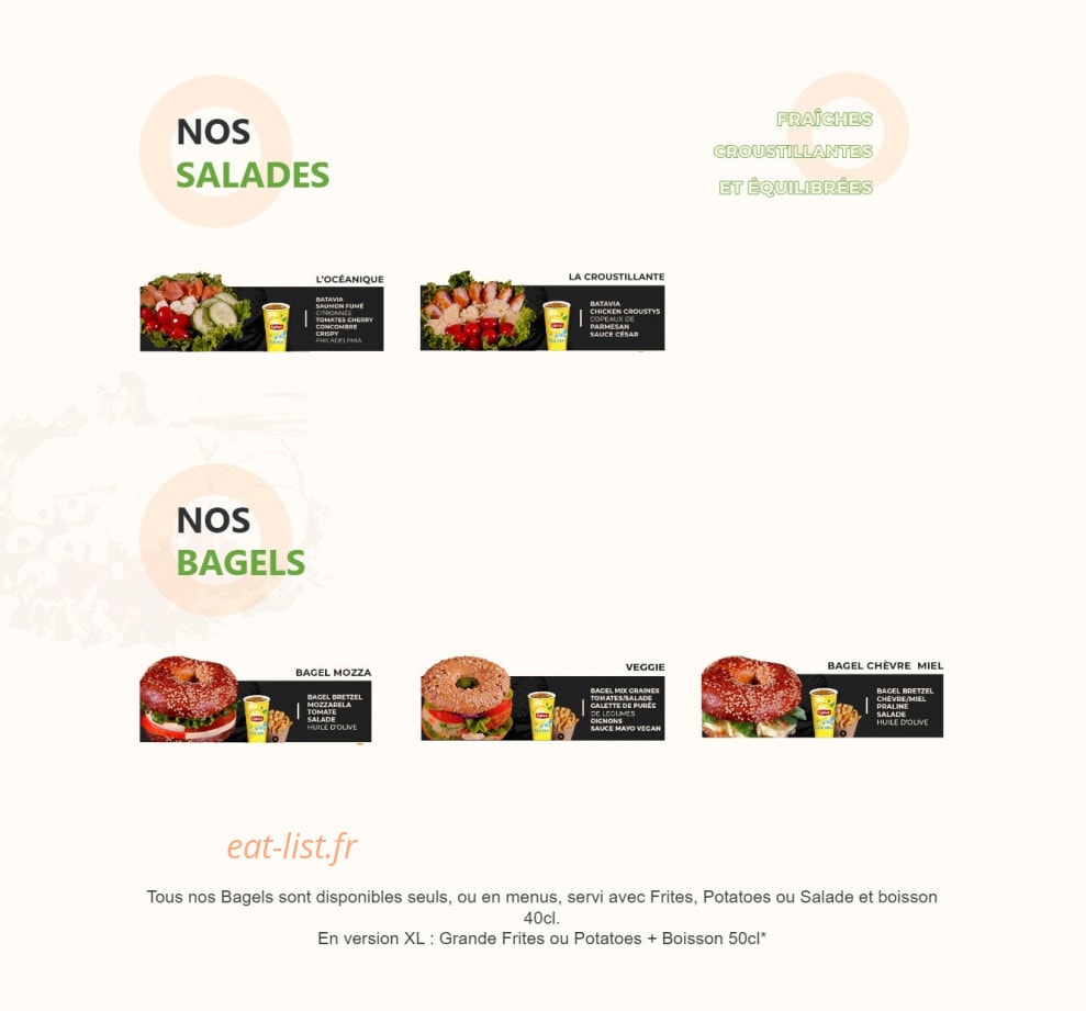 Donuts & Bagels — carte page 11