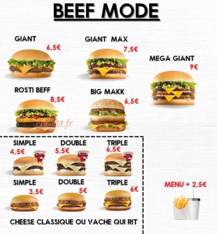 Eat Well — carte page 2