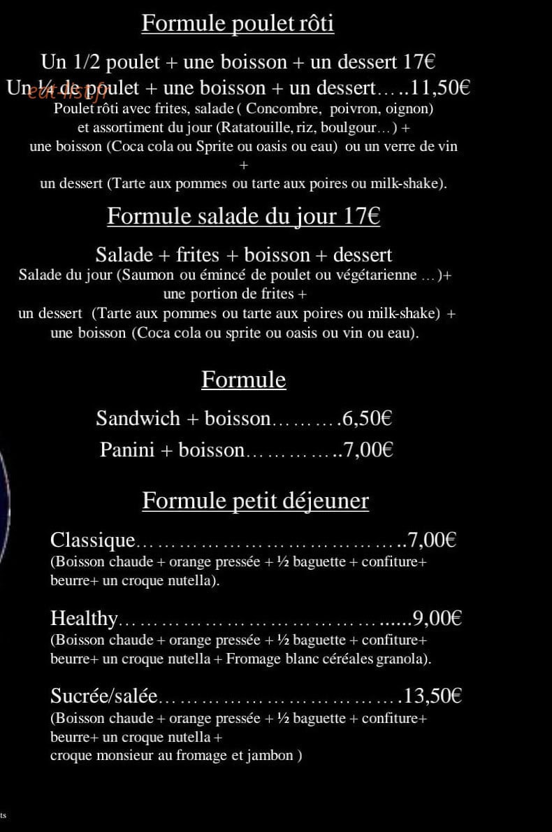 Fresh chicken — carte page 3