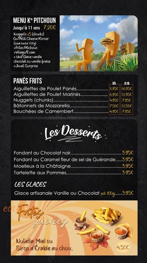 Frites Korner — carte page 5