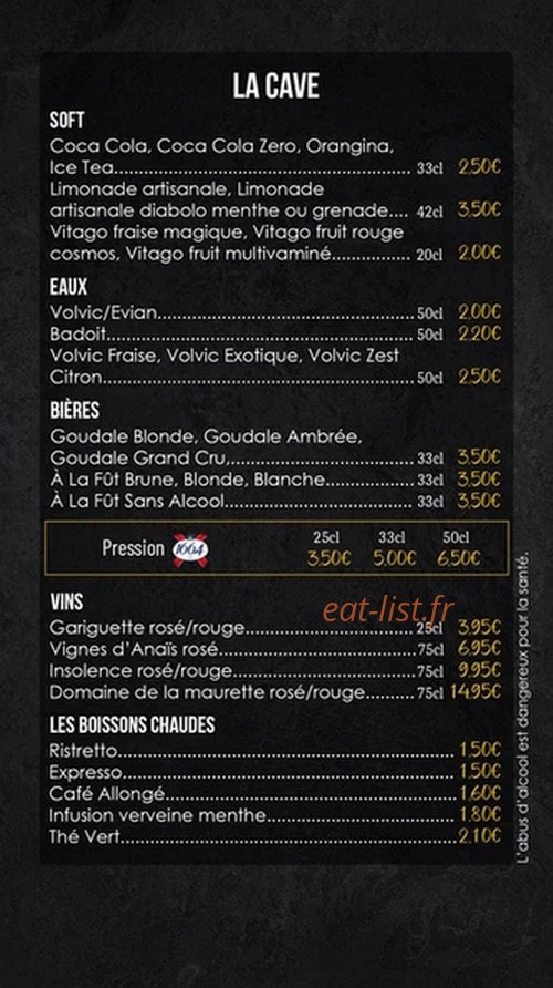 Frites Korner — carte page 6