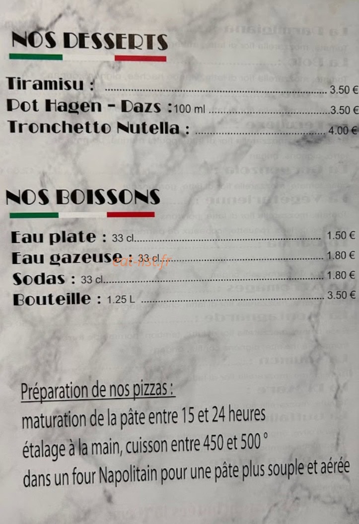 Pizza Nostra — carte page 4