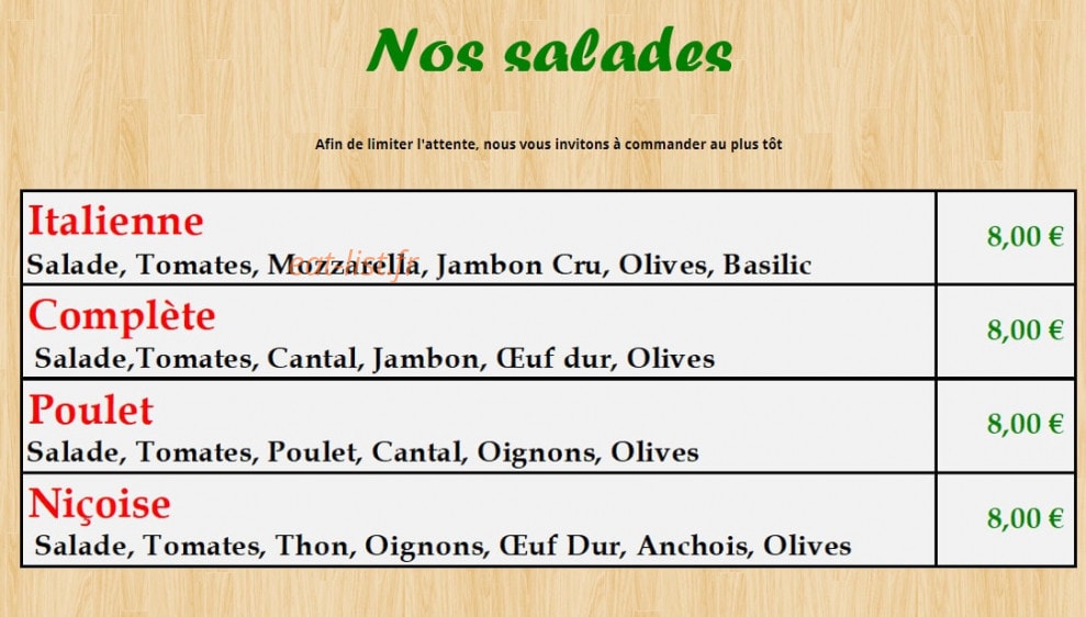 Pizza Stef' — carte page 3