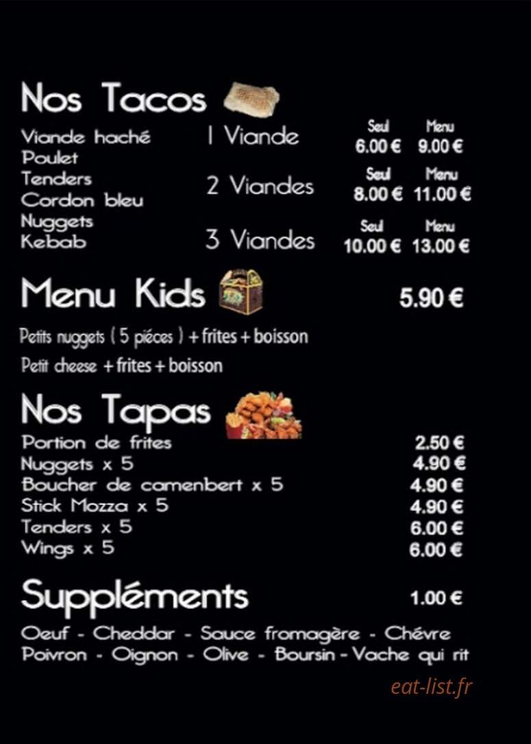 Snack le 67 — carte page 2