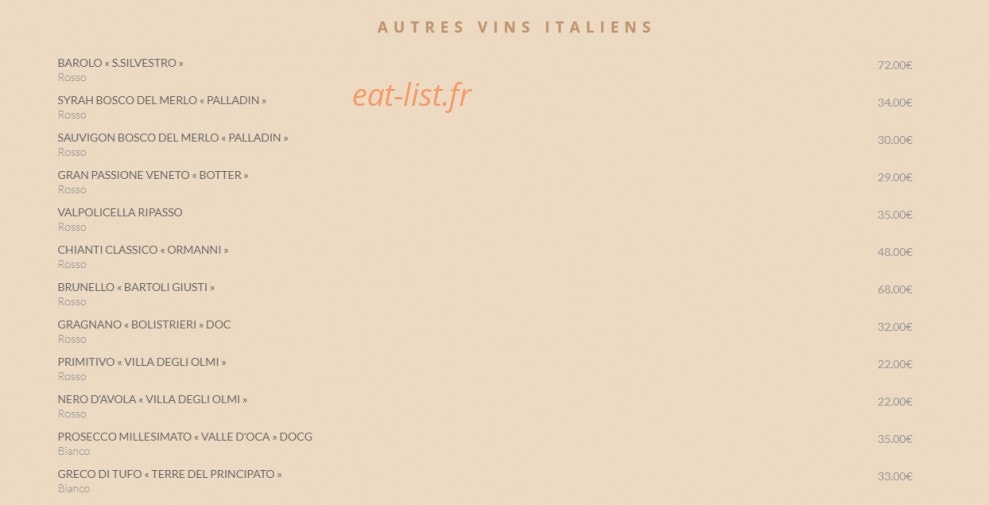 L'Aparté — carte page 4