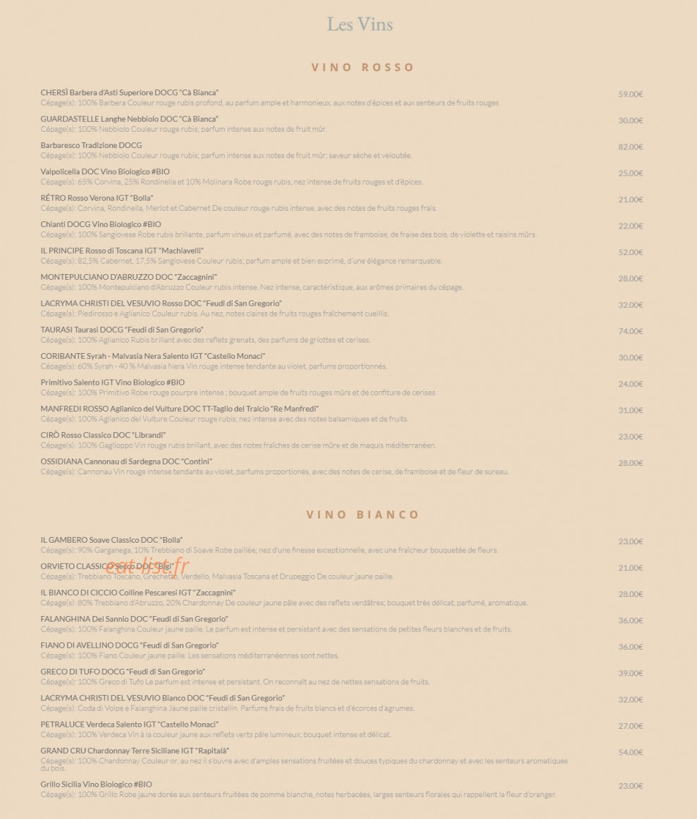 L'Aparté — carte page 3