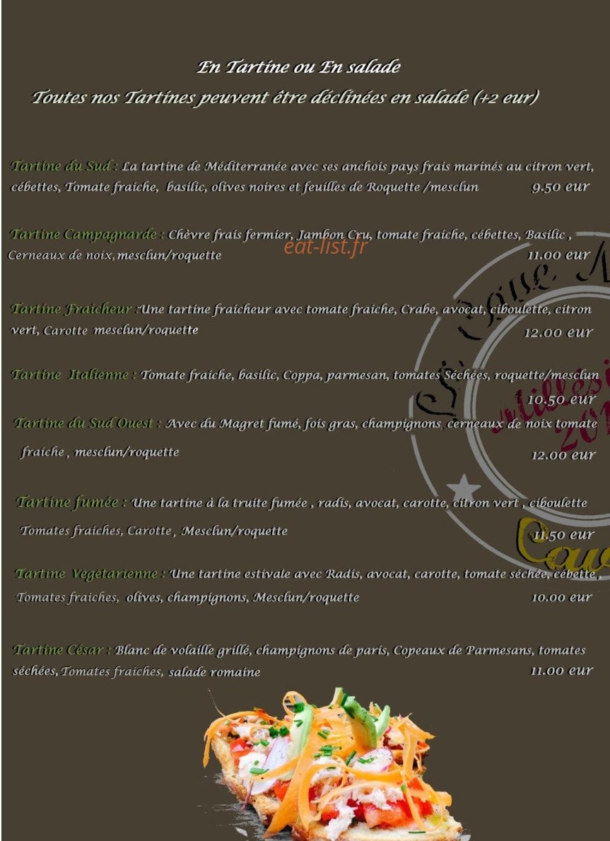 La Cave Nature — carte page 1