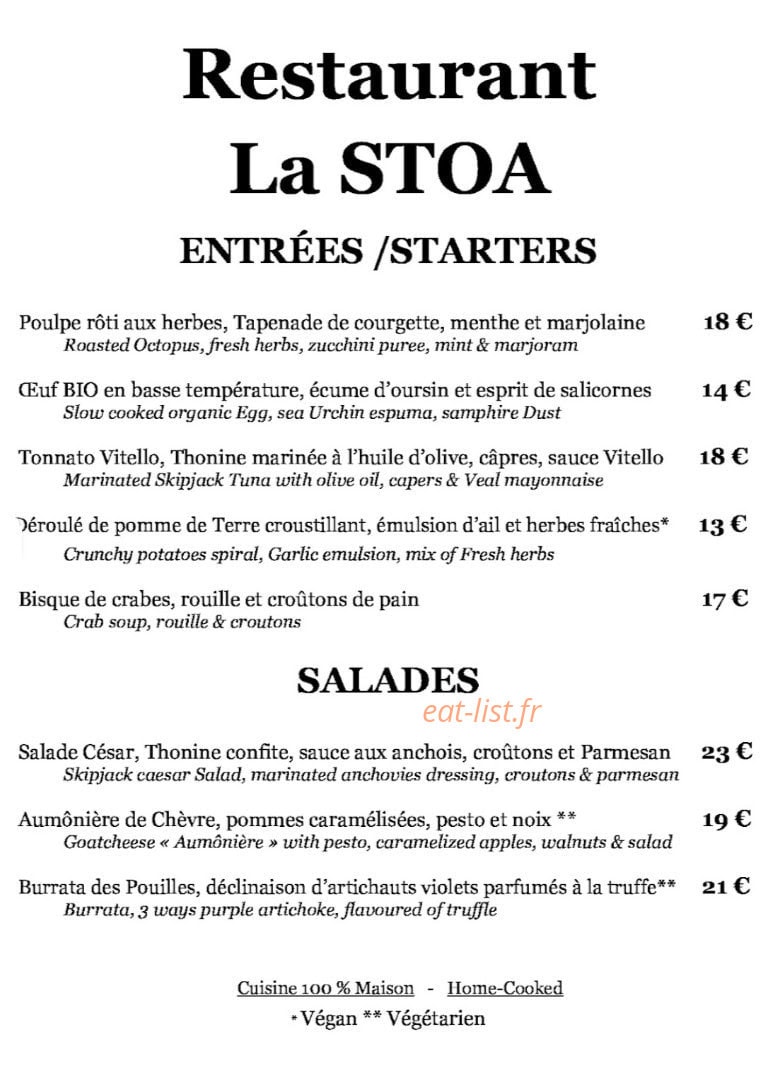 La Stoa — carte page 1