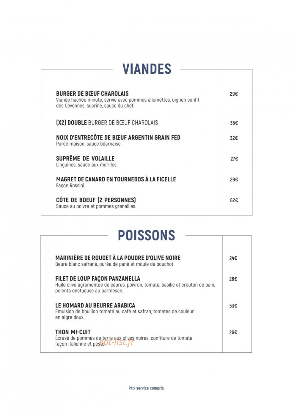 La Voile Bleue — carte page 7