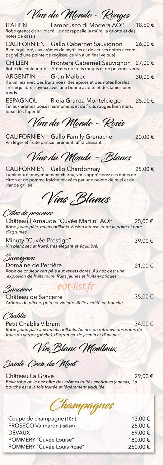 Le Cosmo — carte page 14