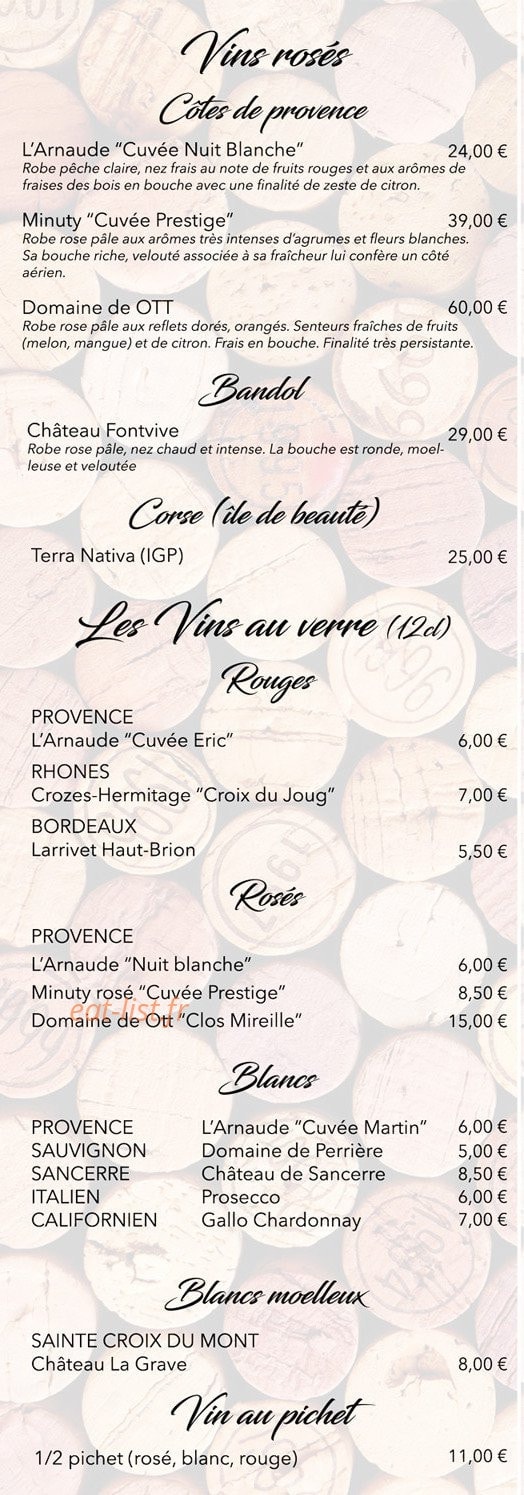 Le Cosmo — carte page 12