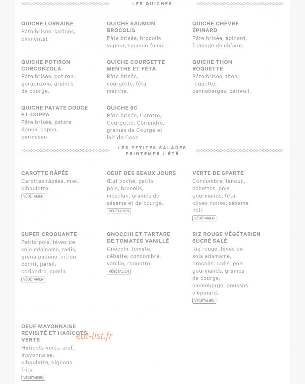 Eric kayser — carte page 2