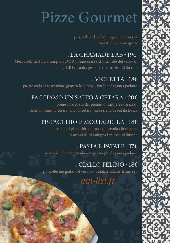La Chamade Lab — carte page 6